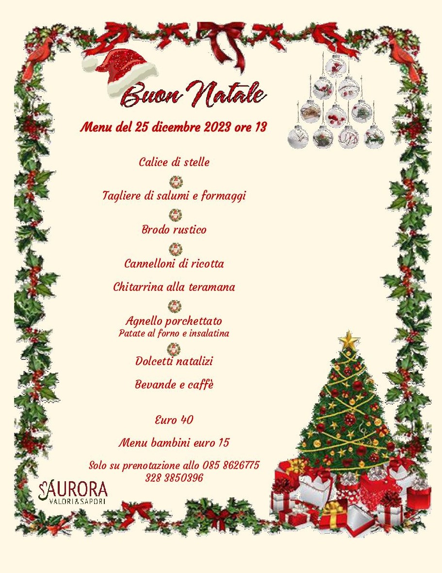 Menu Natale 23